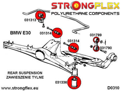 031789B: Tuleja łącznika stabilizatora tylnego na stabilizator
