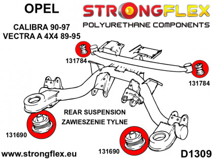 131784B: Tuleja tylnego wspornika dyferencjału