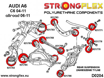 021771A: Tuleja stabilizatora tylnego SPORT