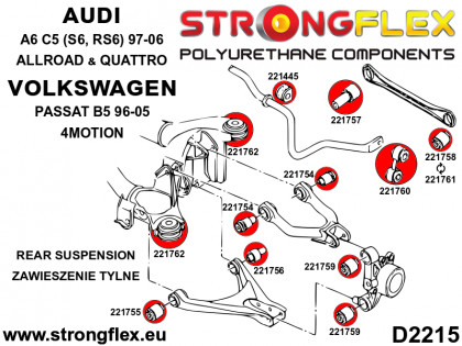 221760A: Tuleja łącznika stabilizatora tylnego SPORT