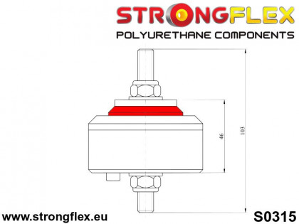 031761B: Poduszka silnika BMW E21 E30 E12