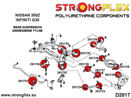 281735A: Tuleja tylnego dyferencjału - tylna SPORT