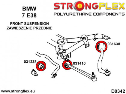 031638B: Tuleja wahacza przedniego 66mm