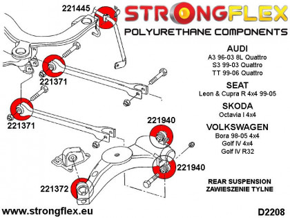 226129A: Zestaw tylnego zawieszenia SPORT