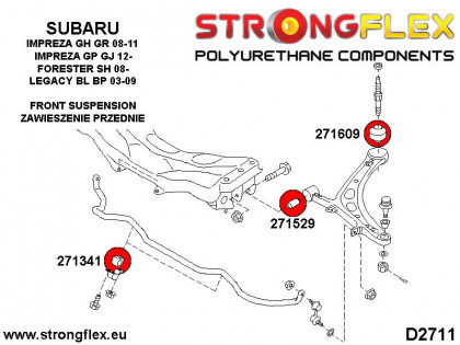 271529A: Tuleja wahacza przedniego przednia SPORT