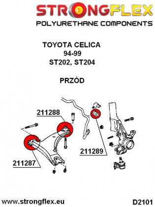 211289B: Tuleja stabilizatora przedniego