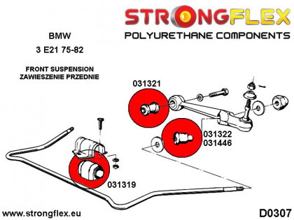 031446A: Tuleja wahacza przedniego zewnętrzna 42mm SPORT