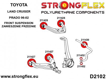 211447A: Tuleja wahacza tylnego górnego SPORT