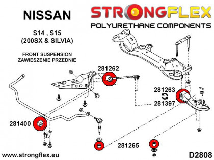 281400A: Tuleja stabilizatora przedniego SPORT