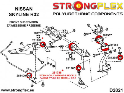 281400A: Tuleja stabilizatora przedniego SPORT