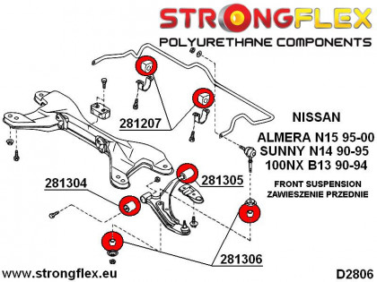 281207A: Tuleja stabilizatora przedniego SPORT