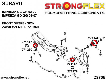 271280A: Tuleja stabilizatora przedniego SPORT