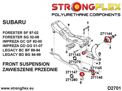 271145A: Tuleja łącznika stabilizatora przedniego i tylnego SPORT