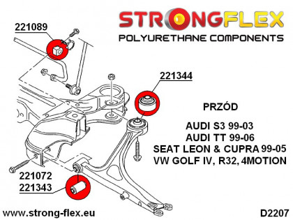 221089A: Tuleja stabilizatora przedniego SPORT