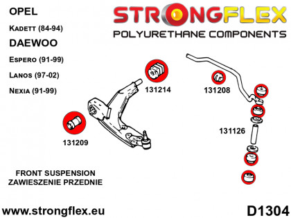 131208A: Tuleja stabilizatora przedniego SPORT