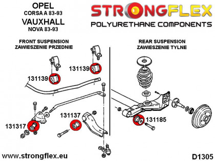 131185A: Tuleja tylnej belki SPORT