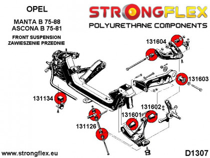 131134A: Tuleja stabilizatora przedniego SPORT