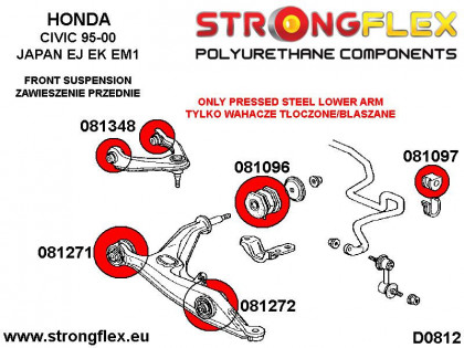 081271A: Tuleja wahacza przedniego dolnego wewnętrzna SPORT