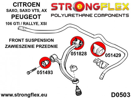 051429B: Tuleja stabilizatora przedniego