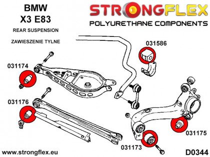 031174A: Tuleja wahacza tylnego górnego poprzecznego strona wewnętrzna SPORT