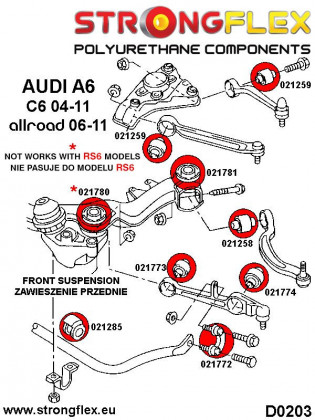 021285B: Tuleja stabilizatora przedniego