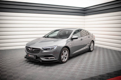 Prahové lišty Opel Insignia Mk2 černý lesklý plast