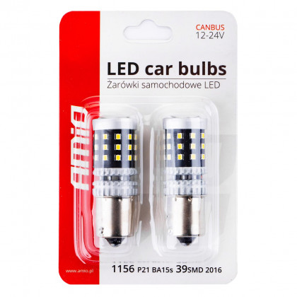 LED CANBUS 2016 39SMD 1156 BA15S P21W R10W R5W White 12V/24V