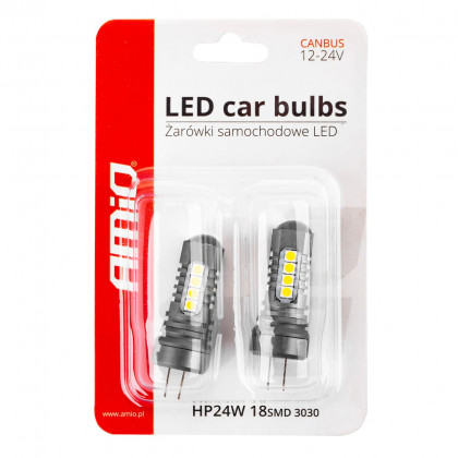 LED CANBUS 3030 18SMD HP24W White 12V/24V