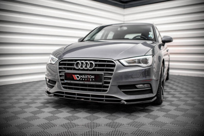 Spojler pod nárazník lipa Audi A3 Sportback 8V černý lesklý plast