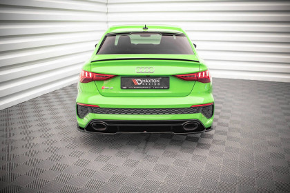 Spoiler zadního nárazníku Audi RS3 Sedan 8Y černý lesklý plast