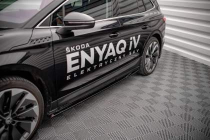 Prahové lišty Škoda Enyaq iV carbon look