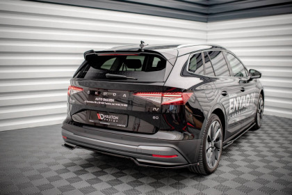 Spoiler zadního nárazníku Škoda Enyaq iV černý lesklý plast
