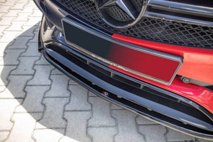 Spojler pod nárazník lipa V.1 Mercedes-Benz A45 Aero W176 Facelift černý lesklý plast