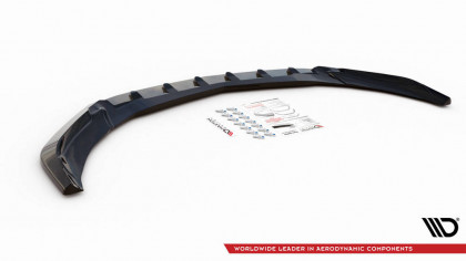 Spojler pod nárazník lipa V.1 Mercedes-Benz A45 Aero W176 Facelift černý lesklý plast