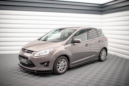 Prahové lišty Ford C-Max Mk2 černý lesklý plast