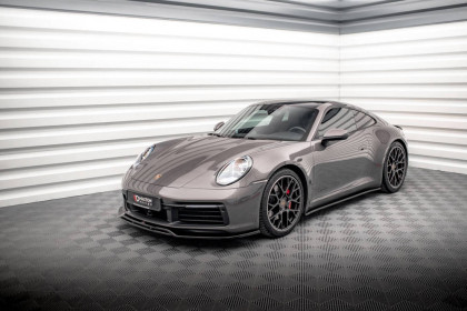 Prahové lišty Porsche 911 Carrera 4S 992 černý lesklý plast