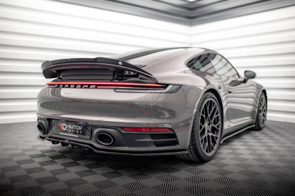 Spoiler zadního nárazníku Porsche 911 Carrera 4S 992 černý lesklý plast
