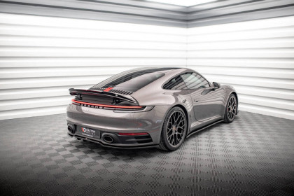 Prodloužení spoileru Porsche 911 Carrera 4S 992 černý lesklý plast