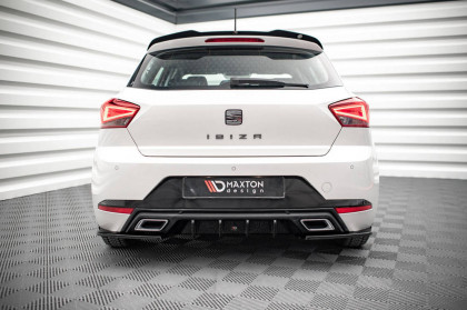 Spoiler zadního nárazníku Seat Ibiza Mk5 černý lesklý plast