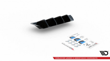 Spoiler zadního nárazníku Seat Ibiza Mk5 černý lesklý plast