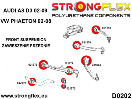 021664A: Tuleja wahacza przedniego - tylnego SPORT