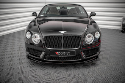 Spojler pod nárazník lipa V.2 Bentley Continental GT V8 S Mk2 černý lesklý plast