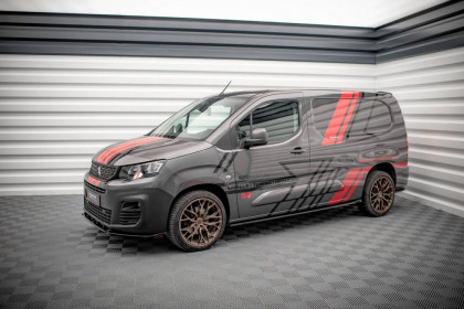 Prahové lišty Peugeot Partner Mk3 carbon look