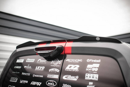 Prodloužení spoileru Peugeot Partner Mk3 černý lesklý plast