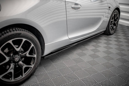 Prahové lišty Opel Astra GTC OPC-Line J carbon look