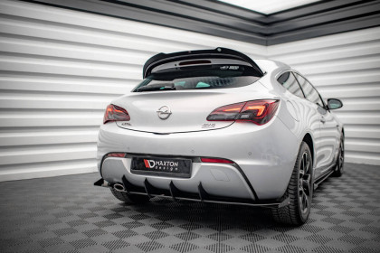 Prodloužení spoileru Opel Astra GTC OPC-Line J černý lesklý plast