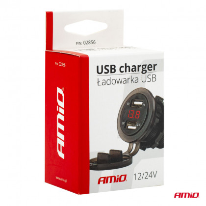 Nabíječka 2xUSB 12/24V MOD-06