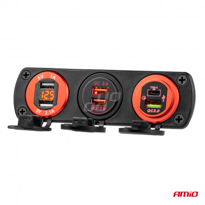 Nabíječka 2xUSB 12/24V MOD-10