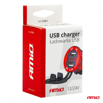 Nabíječka 2xUSB 12/24V MOD-11