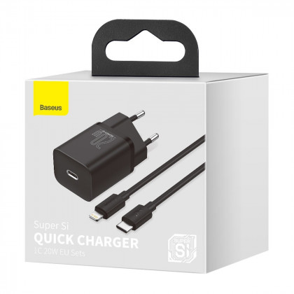 Nabíječka USB-C Baseus Super Si Quick Charger 1C 20W s kabelem Lightning 100 cm